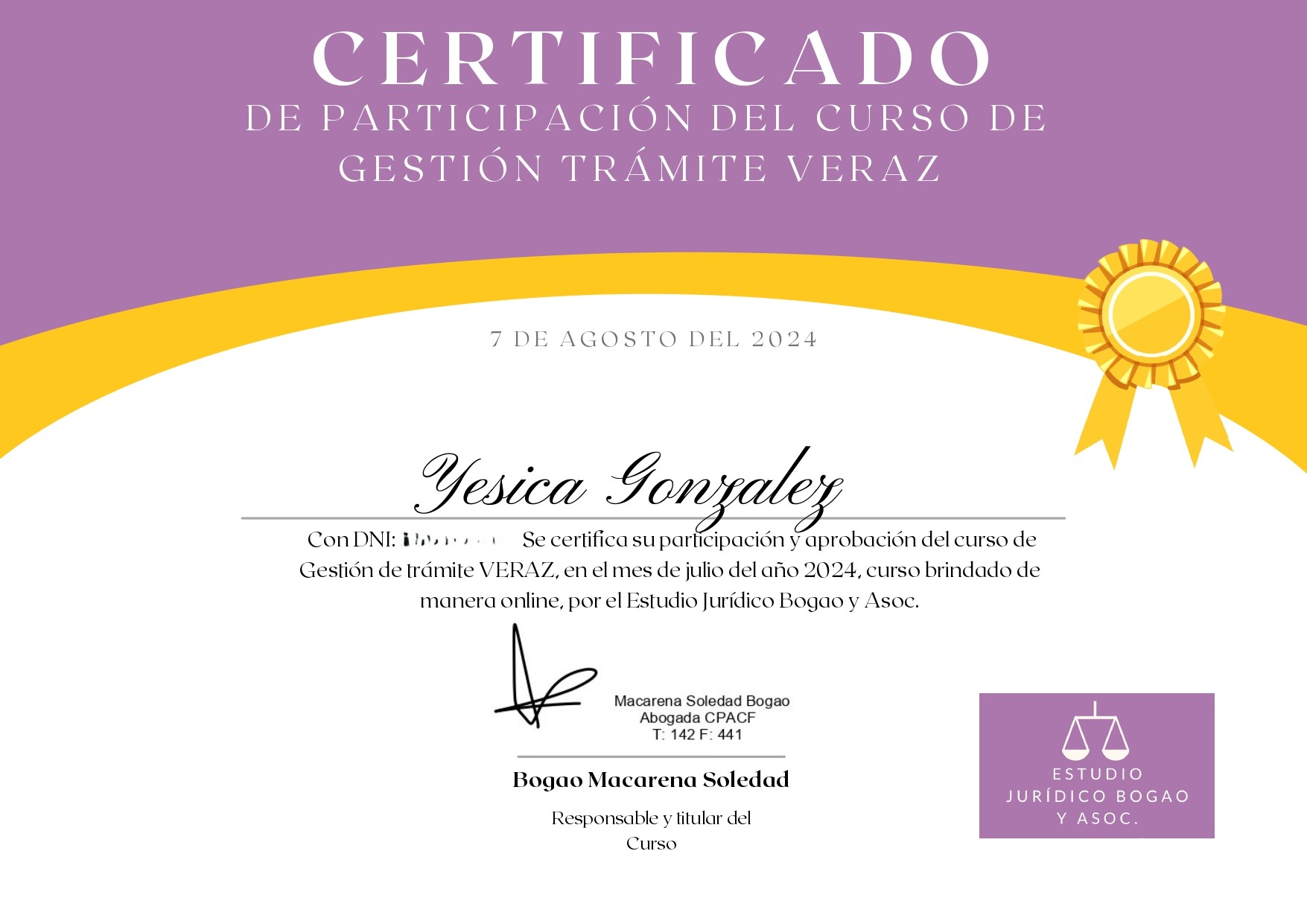 Certificado Automotor